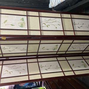 Cherry 3-Panel Shoji Screen Divider